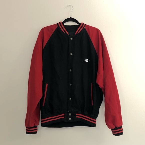 International Denim Size XL Embroidered Patch Varsity Jacket Perfect Circle Dana - Picture 2 of 9